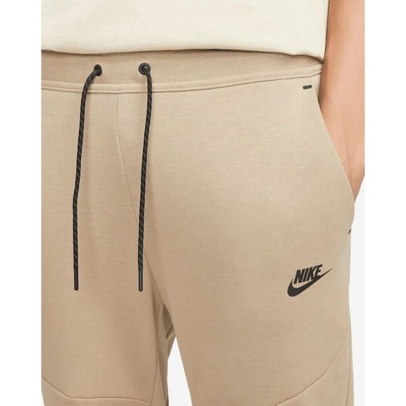 Nike Men's Sportswear Tech Fleece Jogger Pants Khaki Black Size L NEW! - Picture 3 of 6